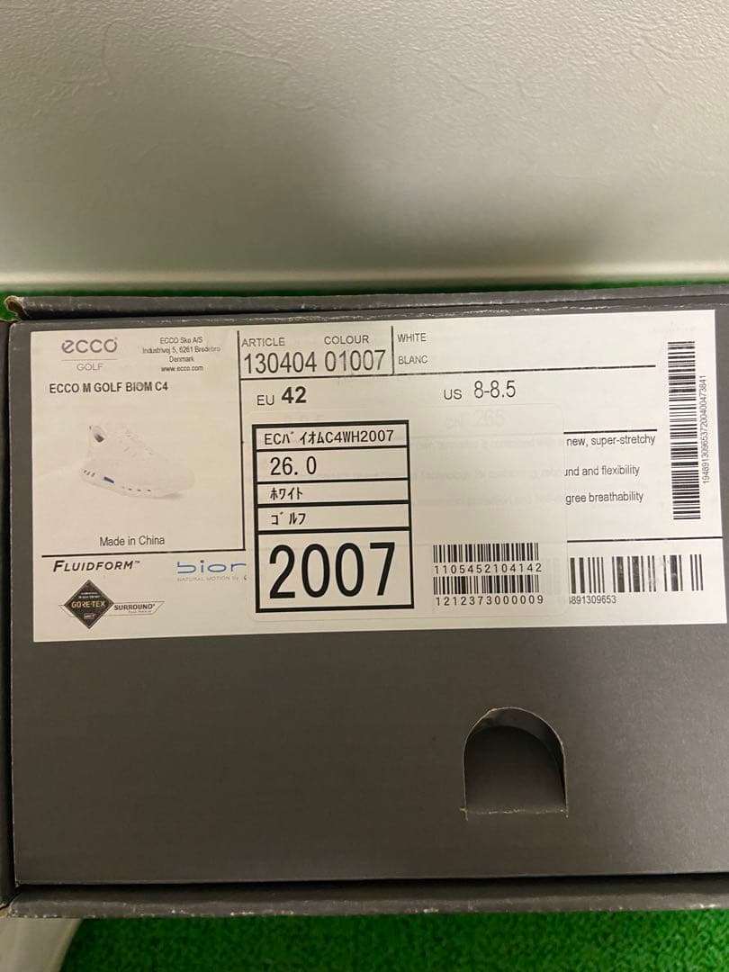 【美品】ECCO BIOM C4 42 エコー ゴルフシューズ バイオム