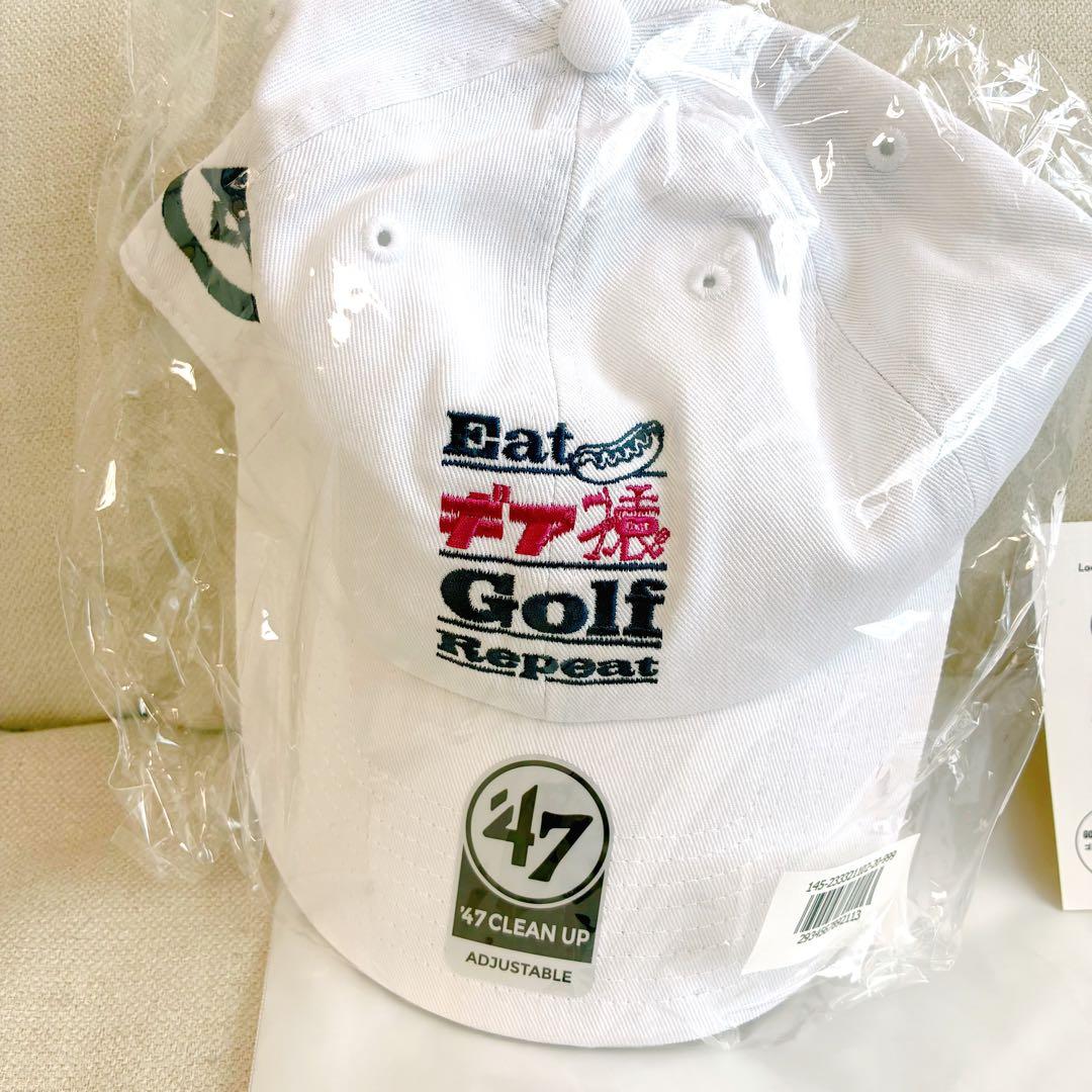 【限定品】ギア猿 × GO/LOOK! コラボキャップ ゴルフキャップ ホワイト