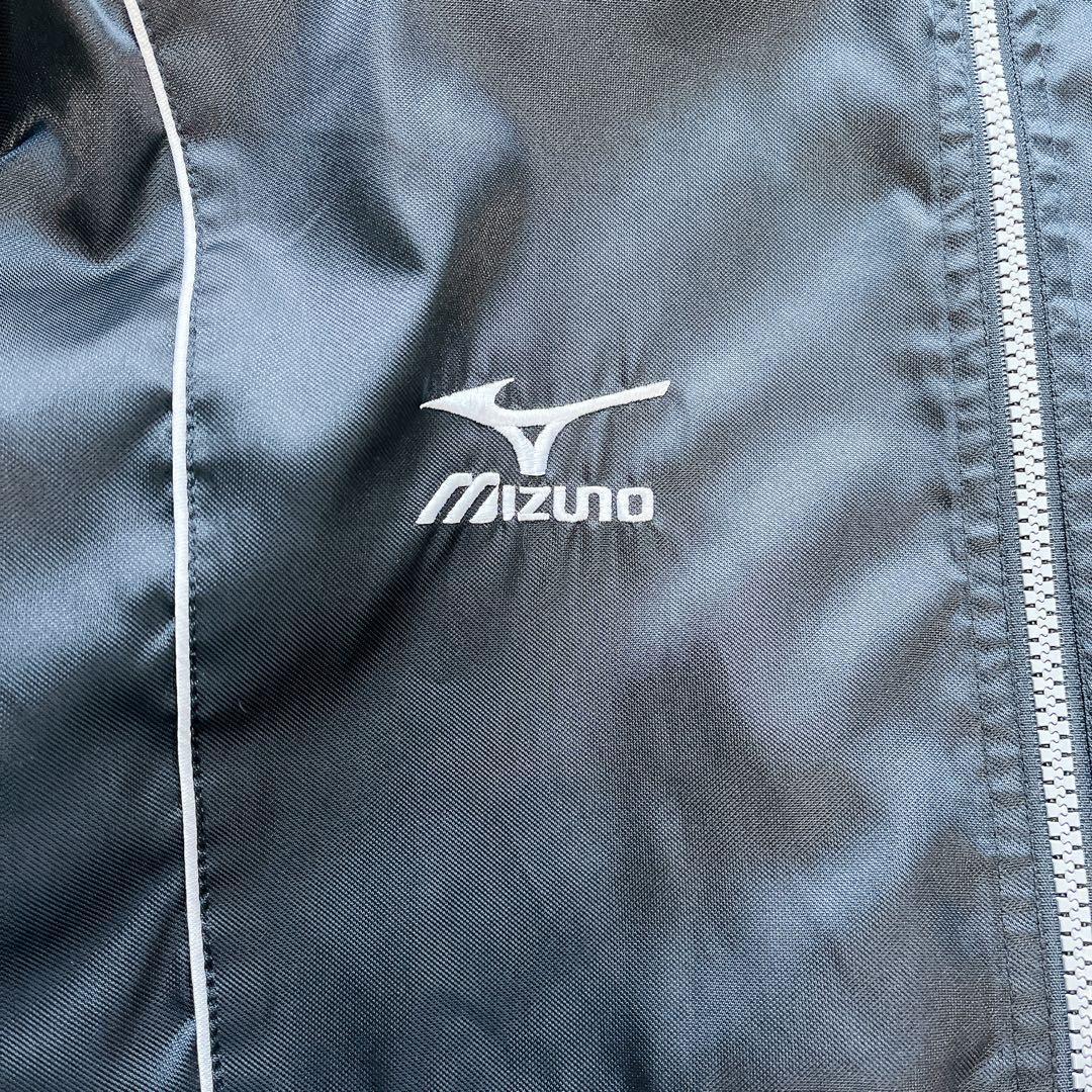 【ミズノ MIZUNO】ウィンドブレーカー L 収納式フード 刺繍ロゴ スポーツ