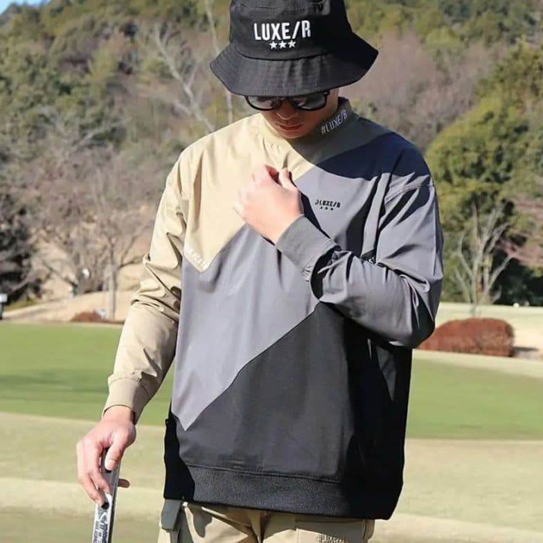 LUXE/R GOLF ストレッチ布帛プルオーバー 45933BGXL