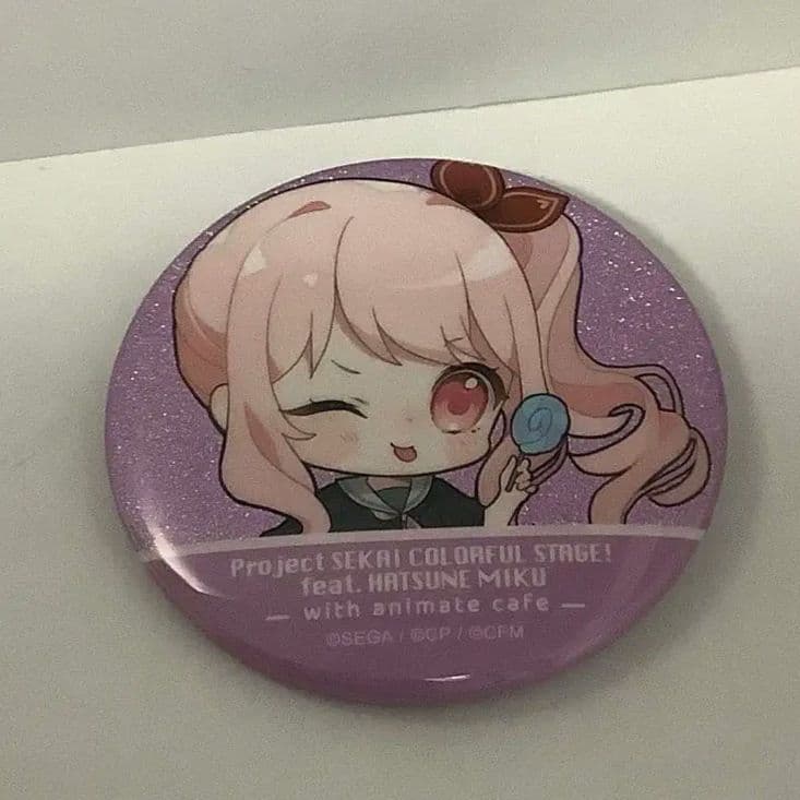 プロセカ　韓国限定品　瑞希　グリッター缶バッチ