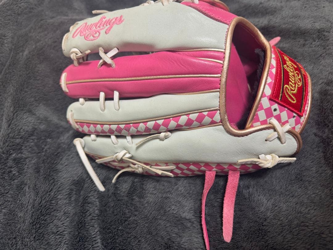 Rawlings 軟式グローブ ピンク/ホワイト