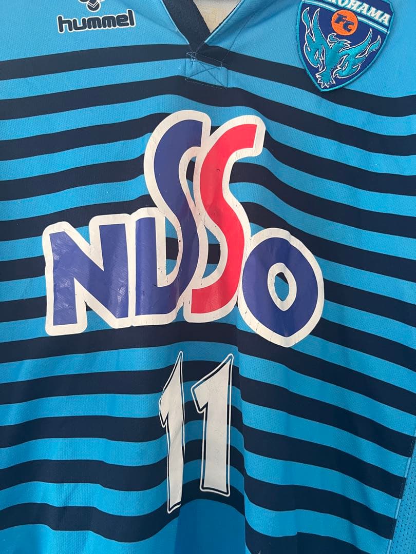 横浜FC 三浦知良 カズ 2007-2008 長袖ユニフォーム 上下セット11番