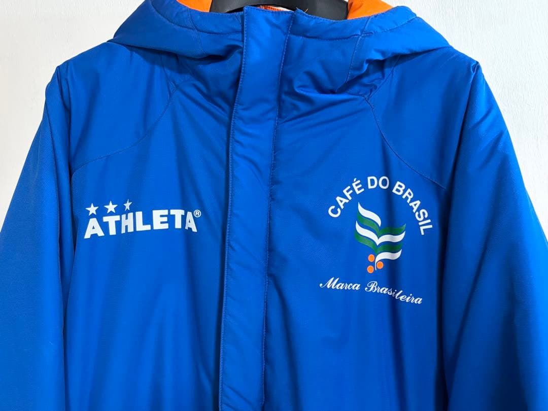 ATHLETA アスレタ ベンチコート ブルー オレンジ M ラグラン