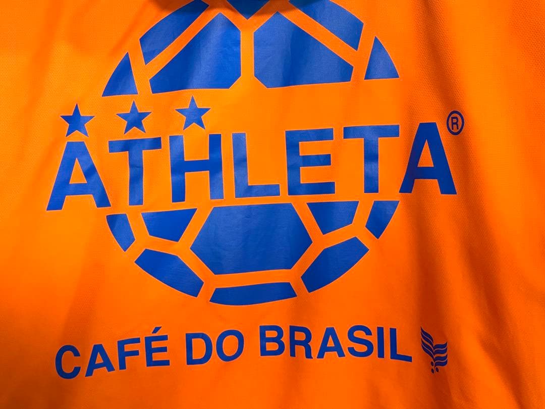 ATHLETA アスレタ ベンチコート ブルー オレンジ M ラグラン