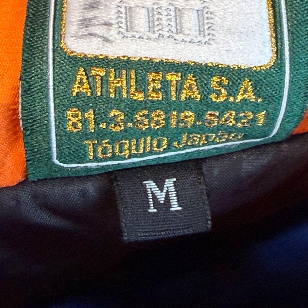 ATHLETA アスレタ ベンチコート ブルー オレンジ M ラグラン