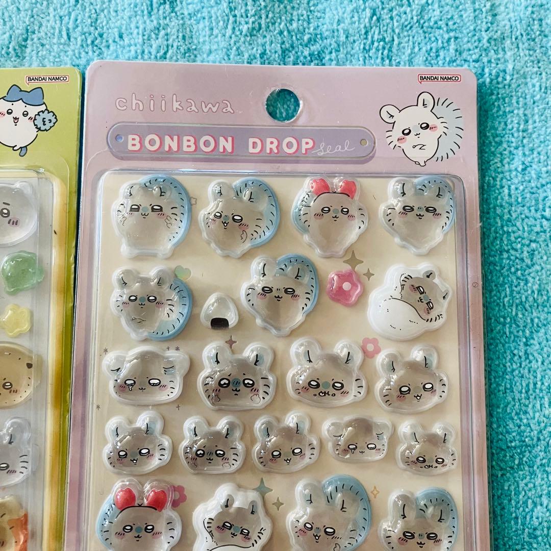 ちいかわボンボンドロップシール【中まで固いシールです】２枚セット