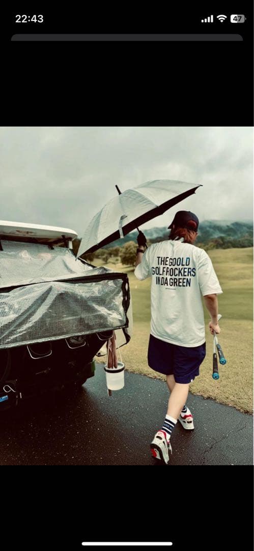 THE GOOLD GOLF ROCKERS モックネック　ネイビーsize L