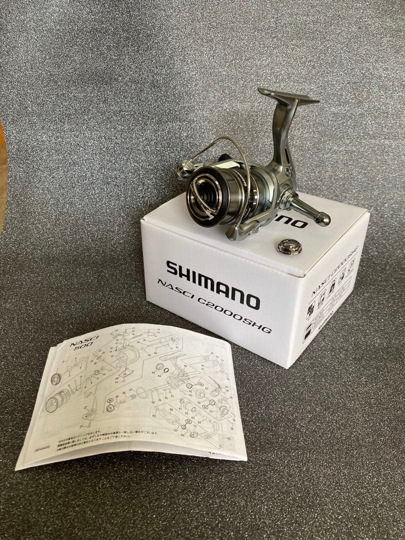 シマノ 21ナスキー C2000SHG リールスタンド付　ベアリング化