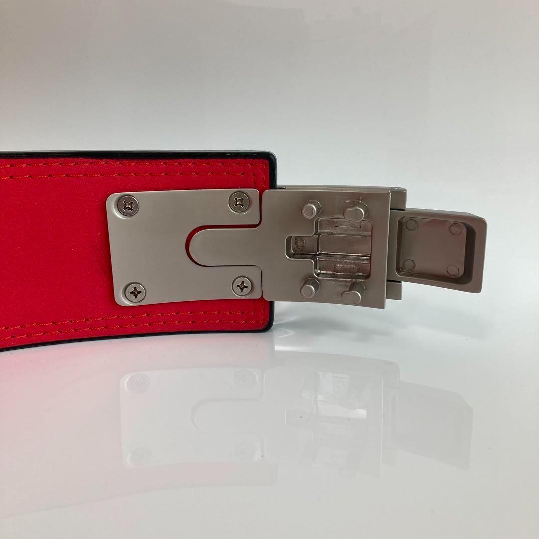 本革 パワーリフティングベルト レバーアクション 筋トレ ワンタッチ可変式