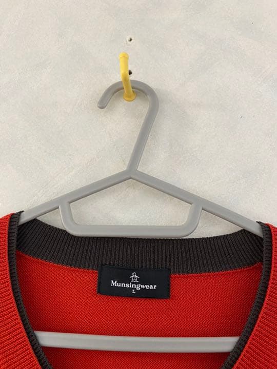 Munsingwear ニットセーター サイズL メンズ ウール71% ゴルフ