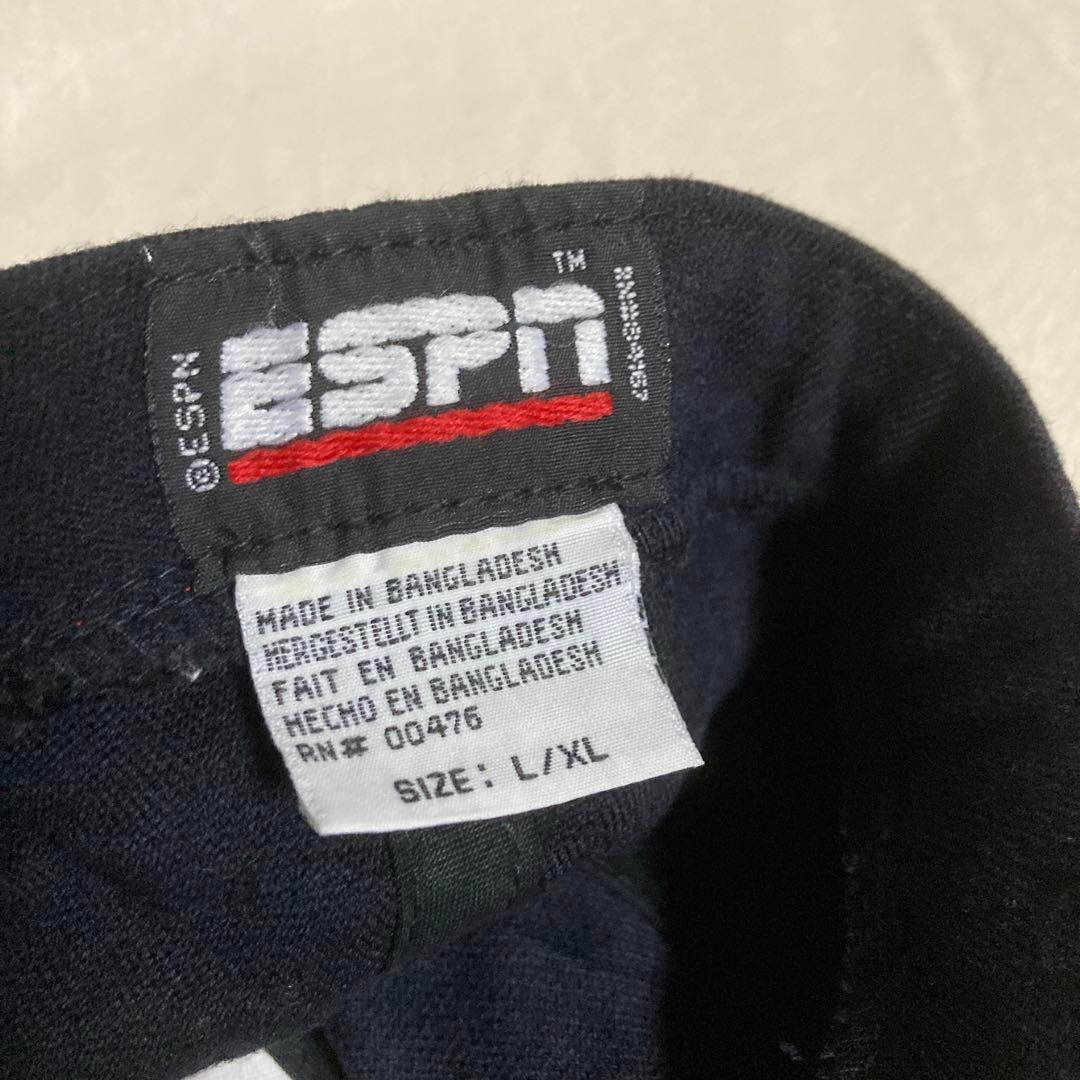 ESPN ロゴ刺繍 キャップ サイズL 帽子 スポーツチャンネル