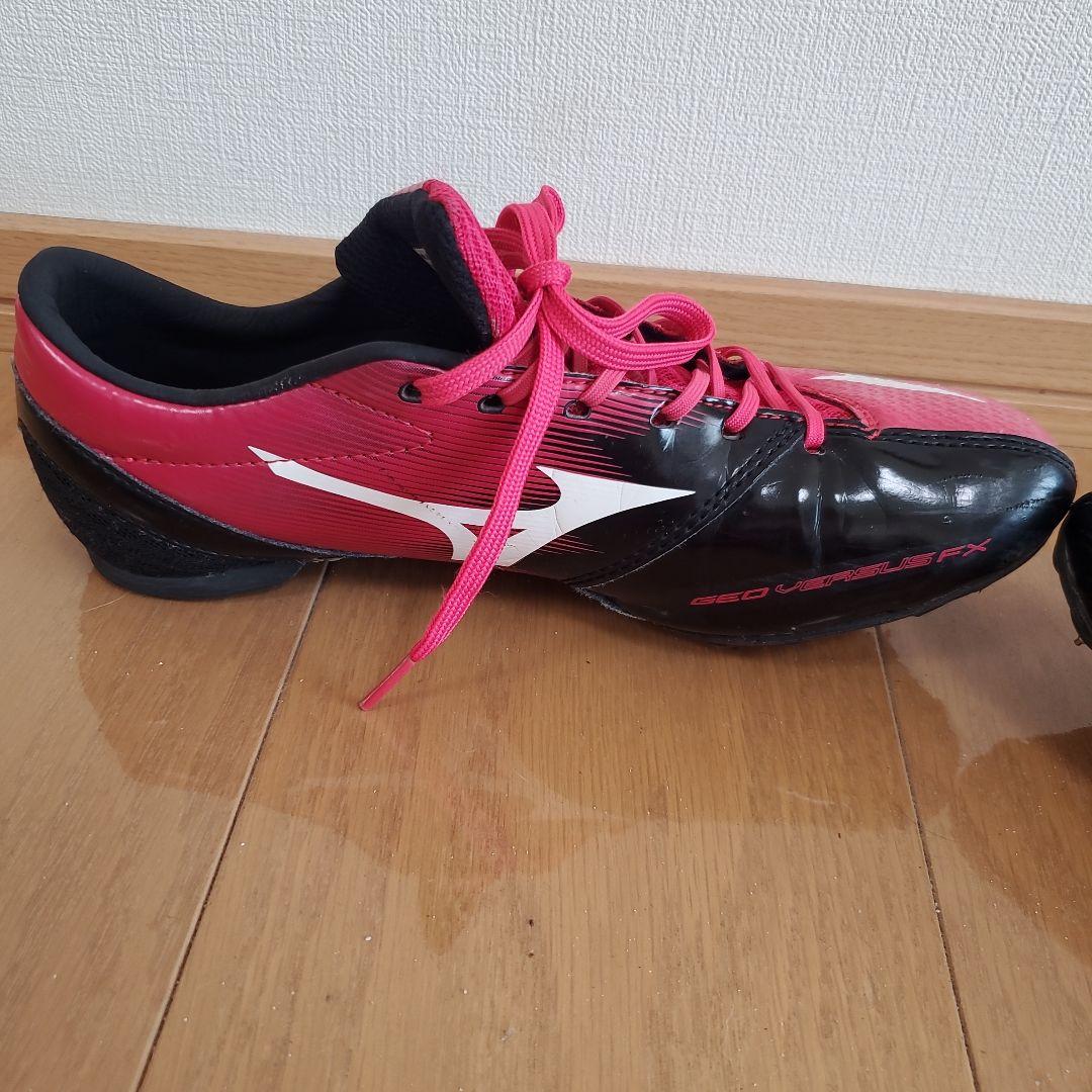 Mizuno スパイクシューズ ピンク/ブラック　24.5㎝