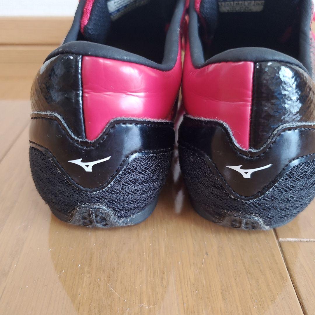Mizuno スパイクシューズ ピンク/ブラック　24.5㎝