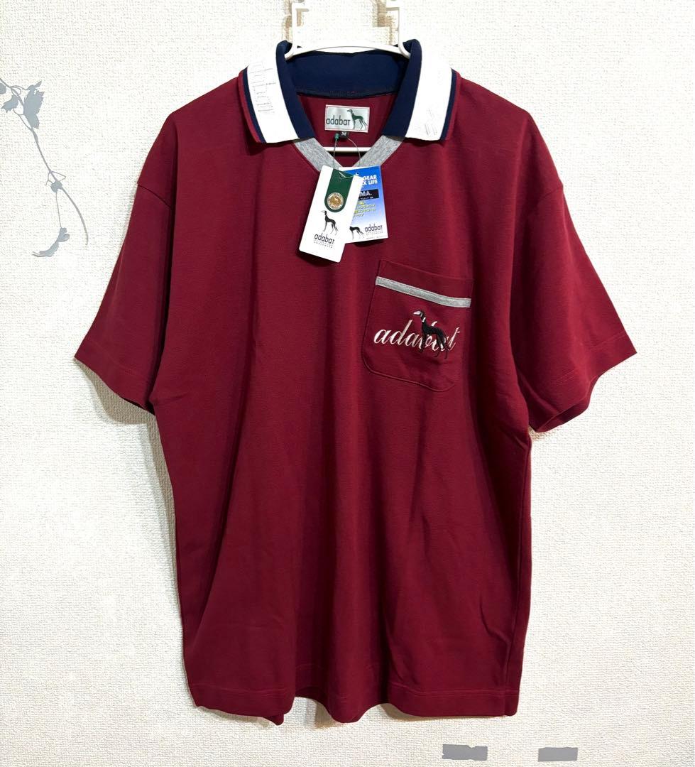 新品 タグ付き adabat メンズ ポロシャツ ゴルフウェア 半袖 L