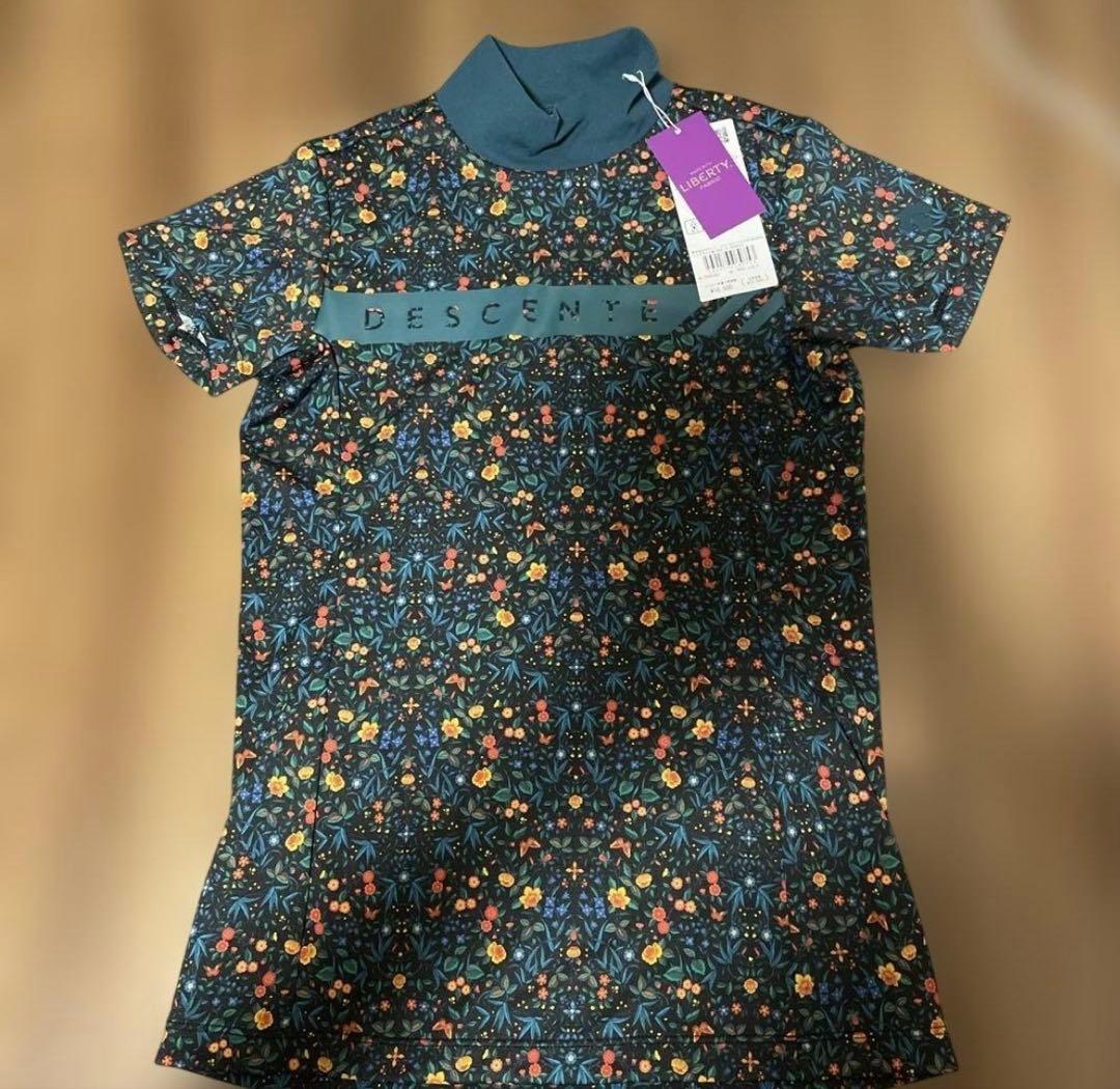 DESCENTE 花柄ハイネックTシャツ Sサイズ 新品