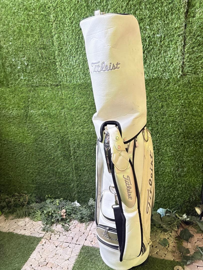 Titleist キャディバッグ ホワイト タイトリスト
