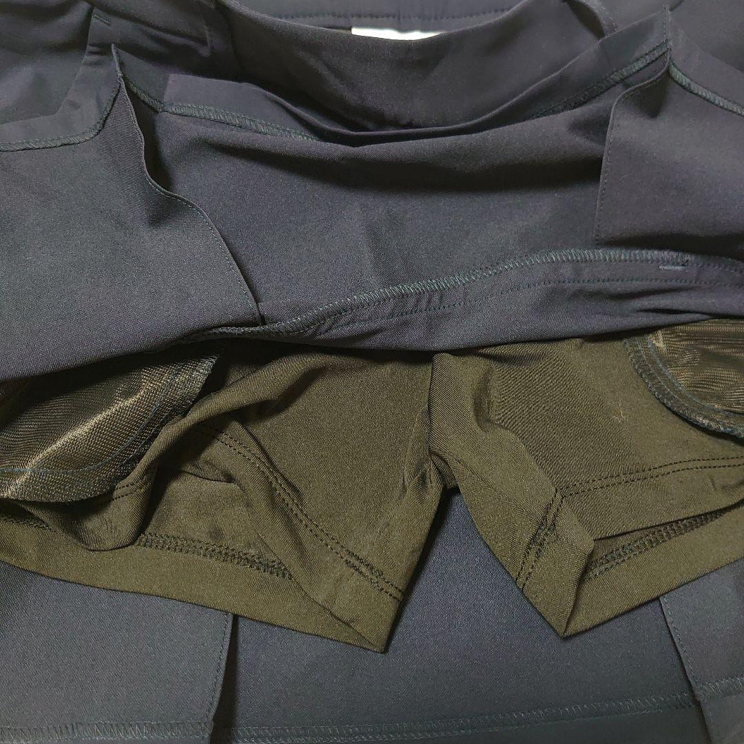 即発送 新品未使用 DESCENTE ネイビー プリーツスカート Lサイズ