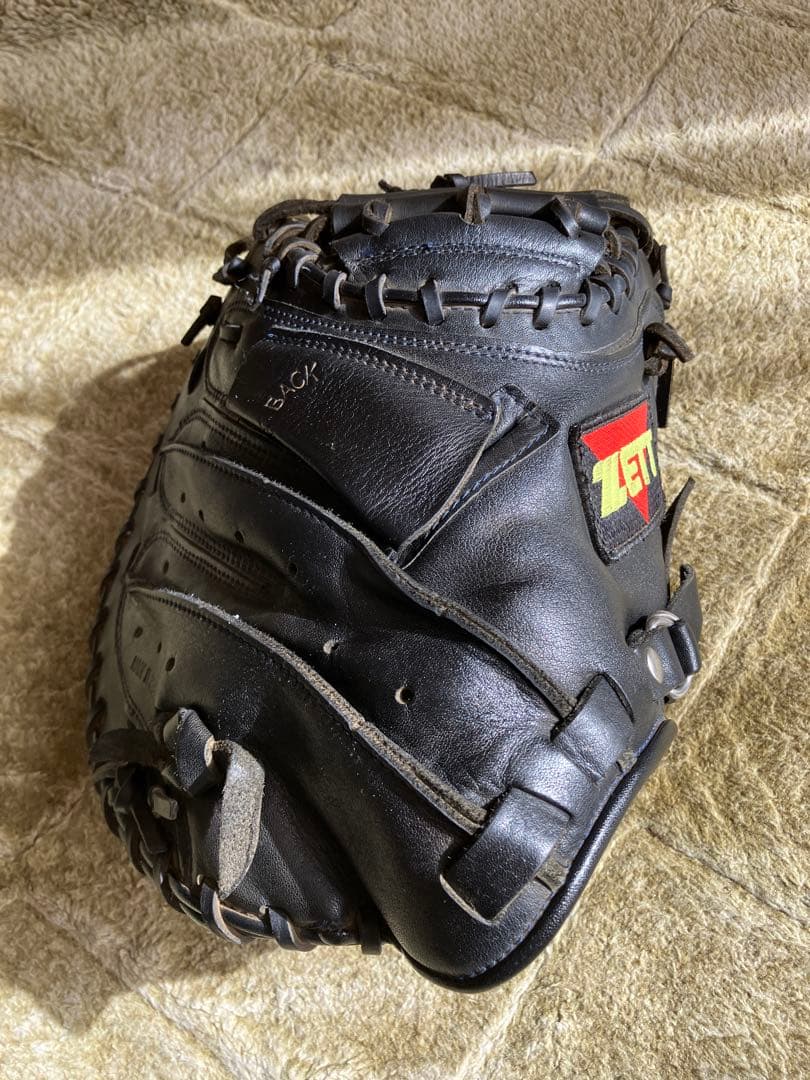 ZETT 軟式野球用キャッチャーミット右投げ 黒
