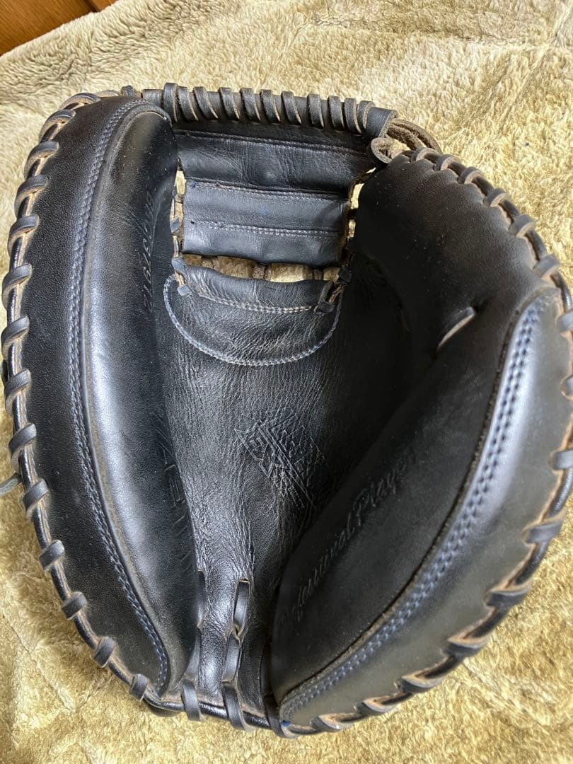 ZETT 軟式野球用キャッチャーミット右投げ 黒