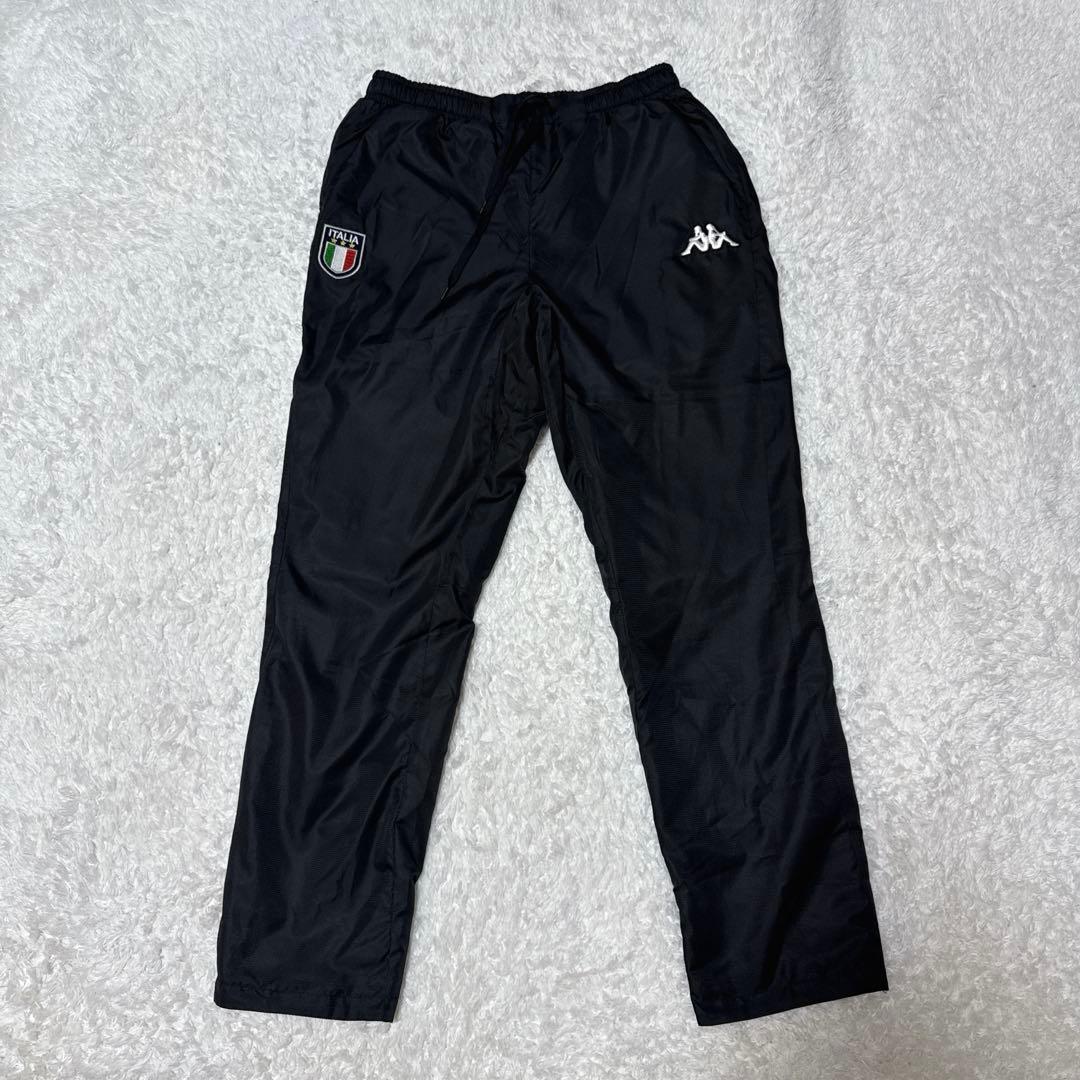 極美品！Kappa ナイロン　セットアップ　ブラック　スポーツウェア　イタリア
