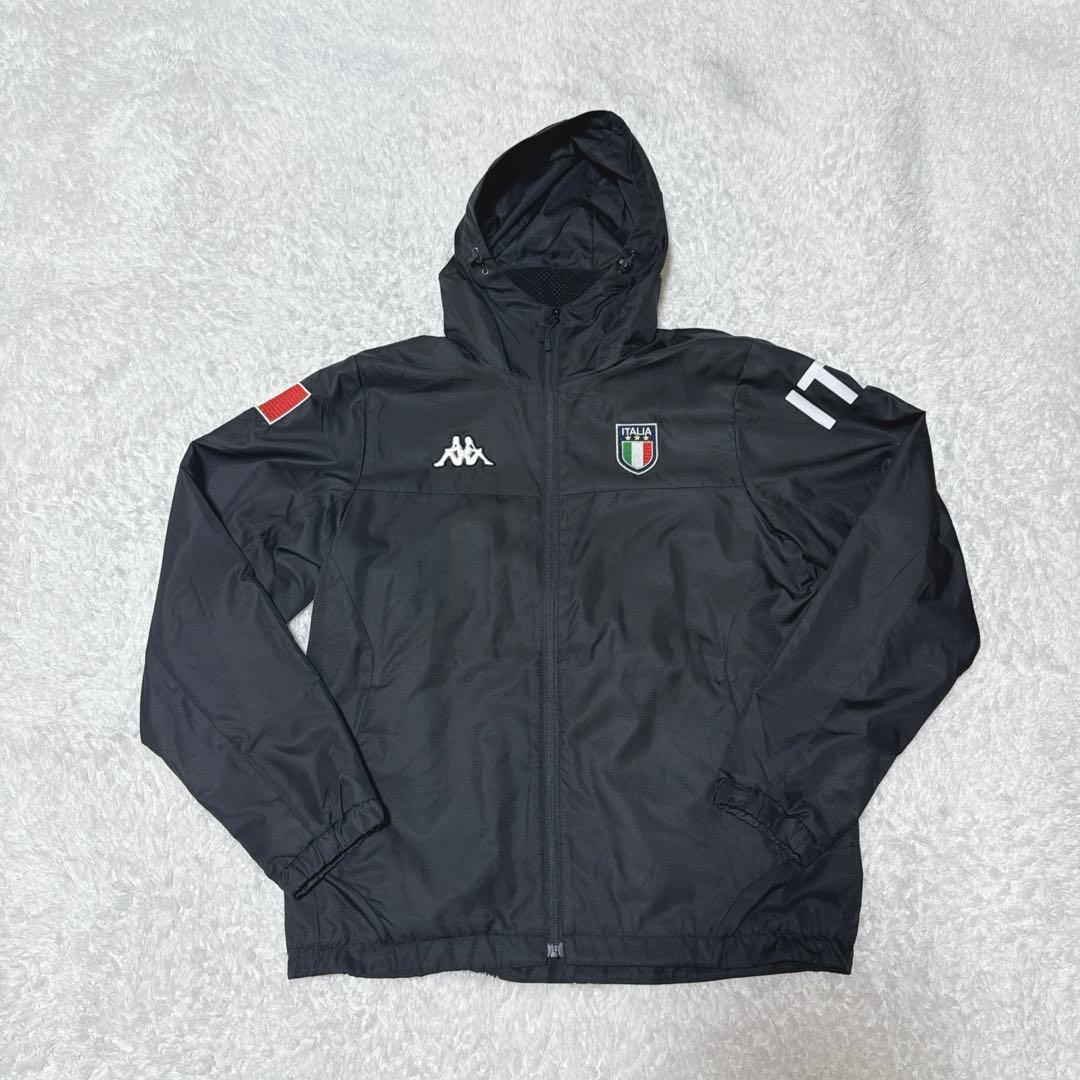 極美品！Kappa ナイロン　セットアップ　ブラック　スポーツウェア　イタリア