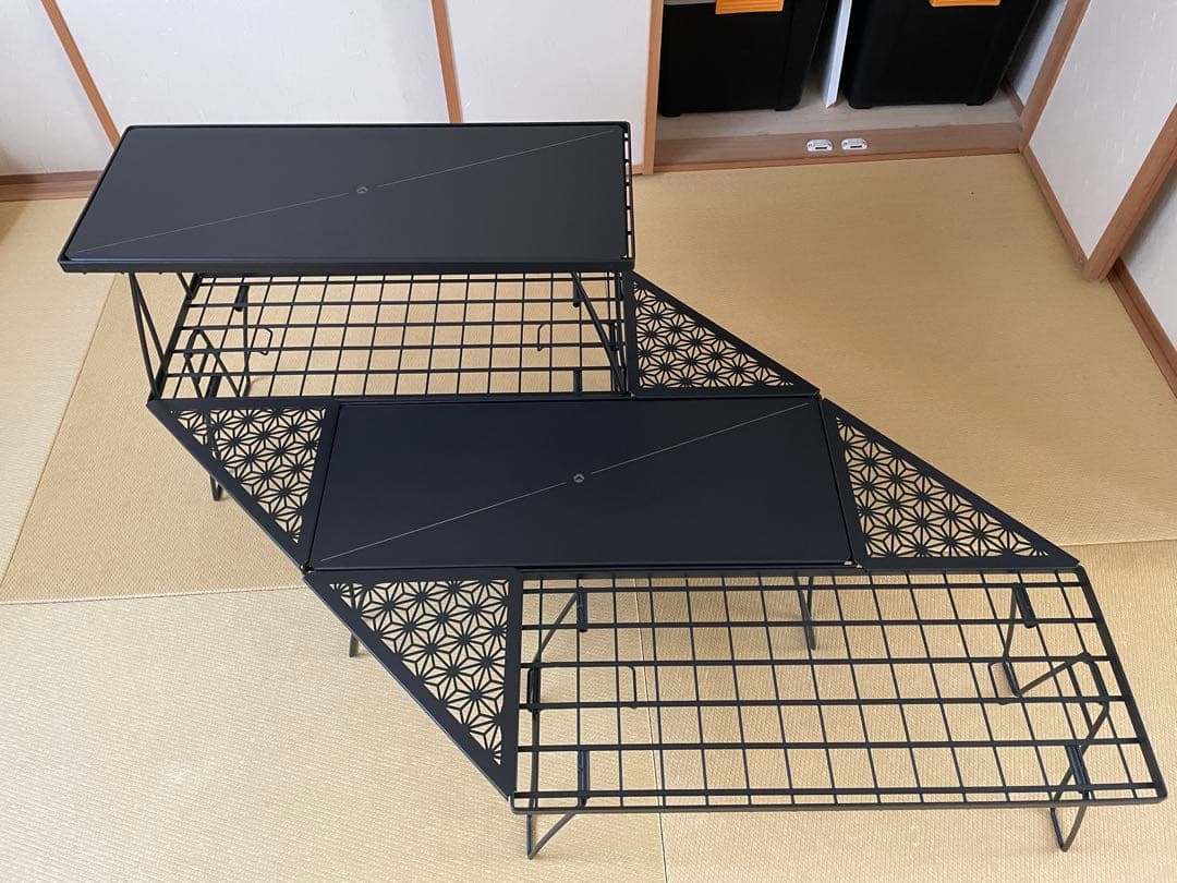 CAMPING MOON ミニマルラック 囲炉裏レイアウト 天板付き