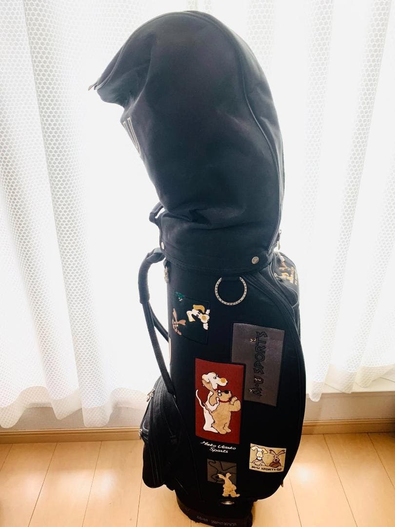 レア！犬の模様は全刺繍です！MIEKO UESAKOゴルフバッグ＆クラブセット