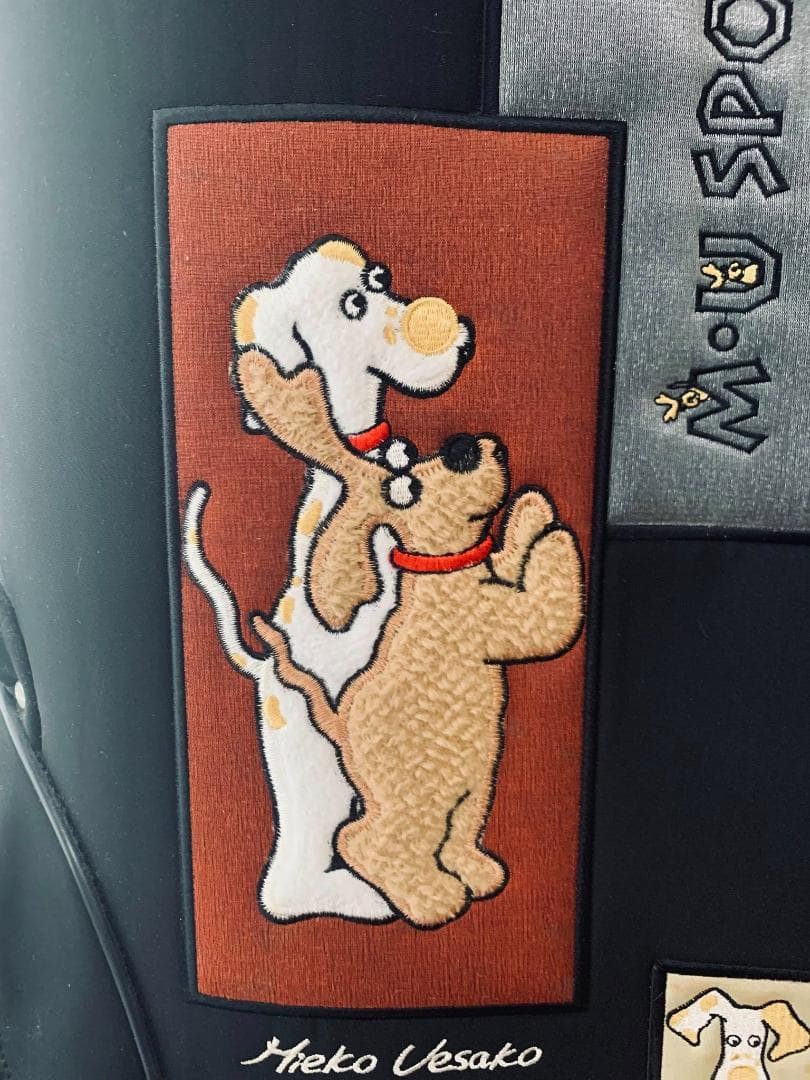 レア！犬の模様は全刺繍です！MIEKO UESAKOゴルフバッグ＆クラブセット