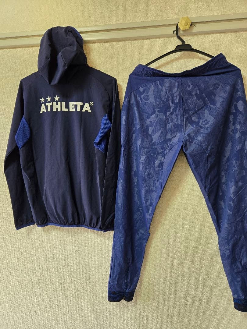 美品ATHLETA　O-rei オーヘイ限定モデル迷彩柄ウィンドブレーカー上下