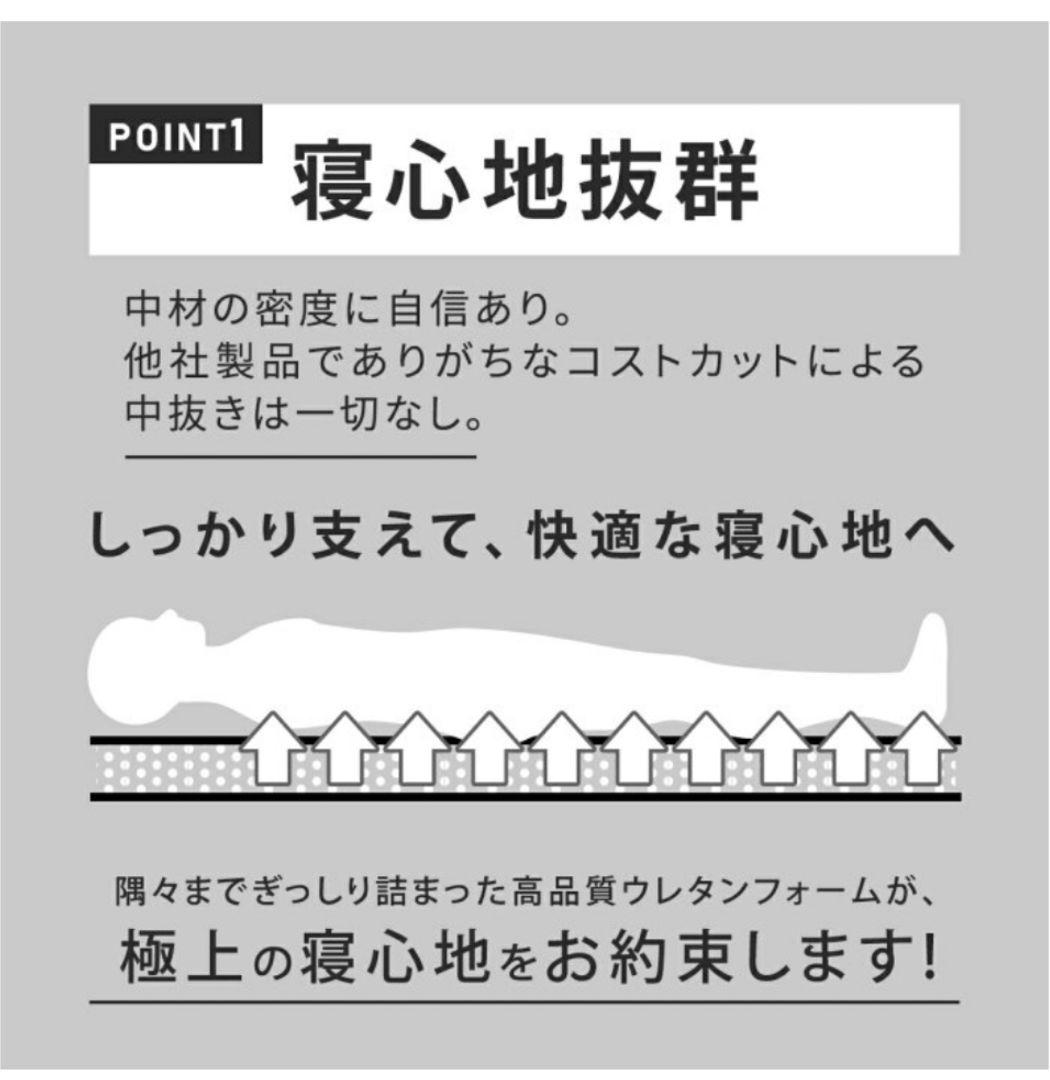 クイックキャンプ　セミダブル　インフレーターマット(グレー色)