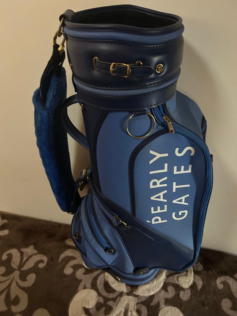 PEARLY GATES キャディバッグ 青