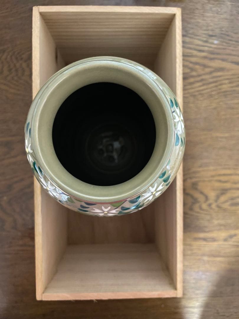 九谷焼 花瓶 玉竜製