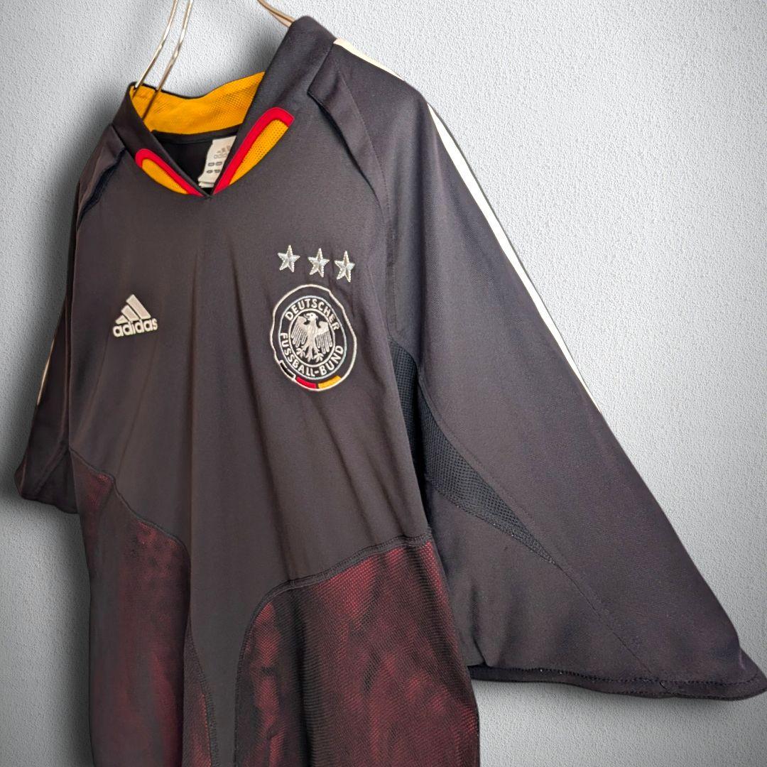 古着 サッカー ユニフォーム ドイツ代表 メッシ素材 メンズ 2XL相当