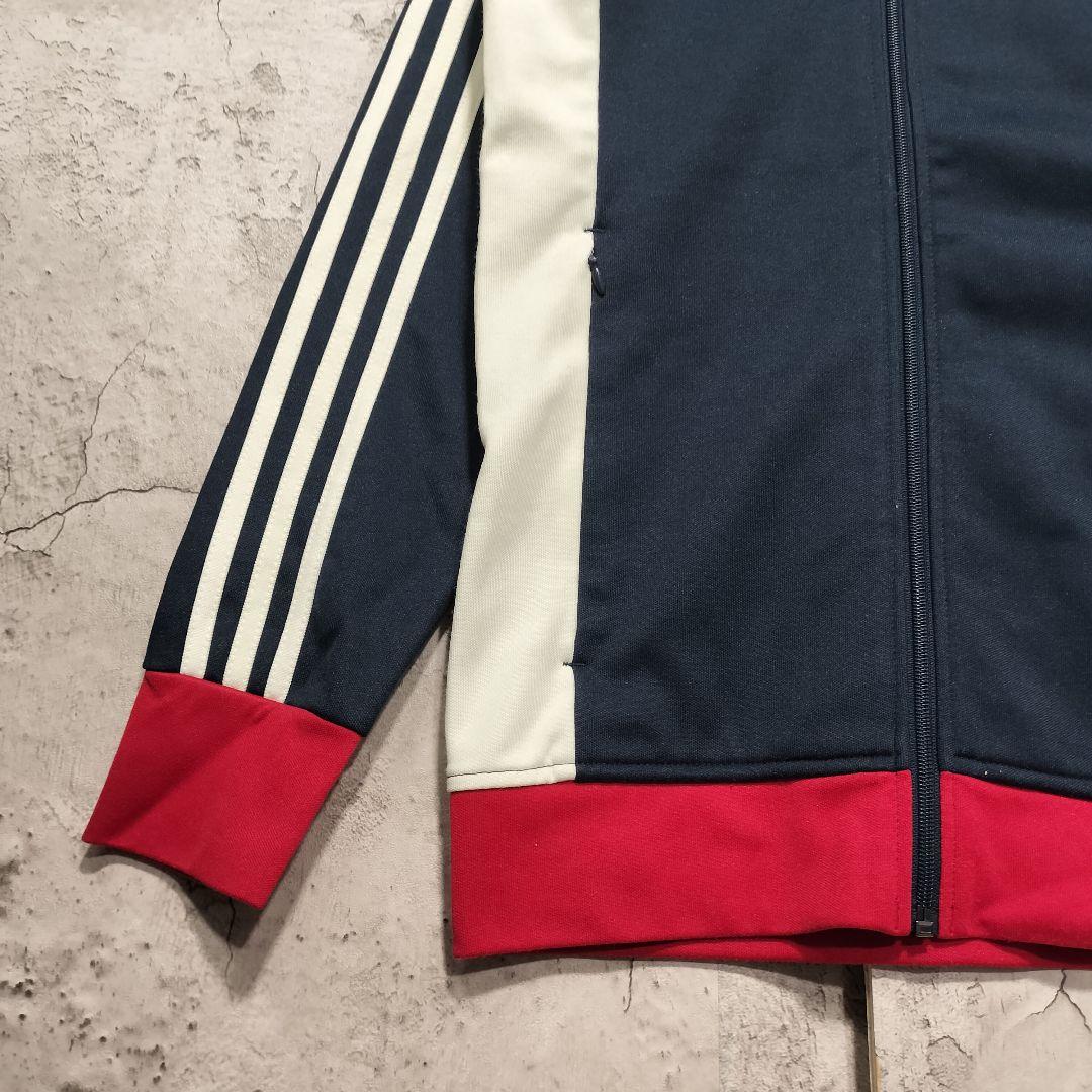 ★人気　アディダス　ジャージ　トラックジャケット　ヨーロッパ　ネイビー　XS