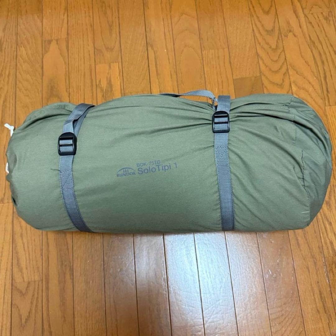【美品】BUNDOK　ソロティピー 1 TC BDK-75TC カーキ色