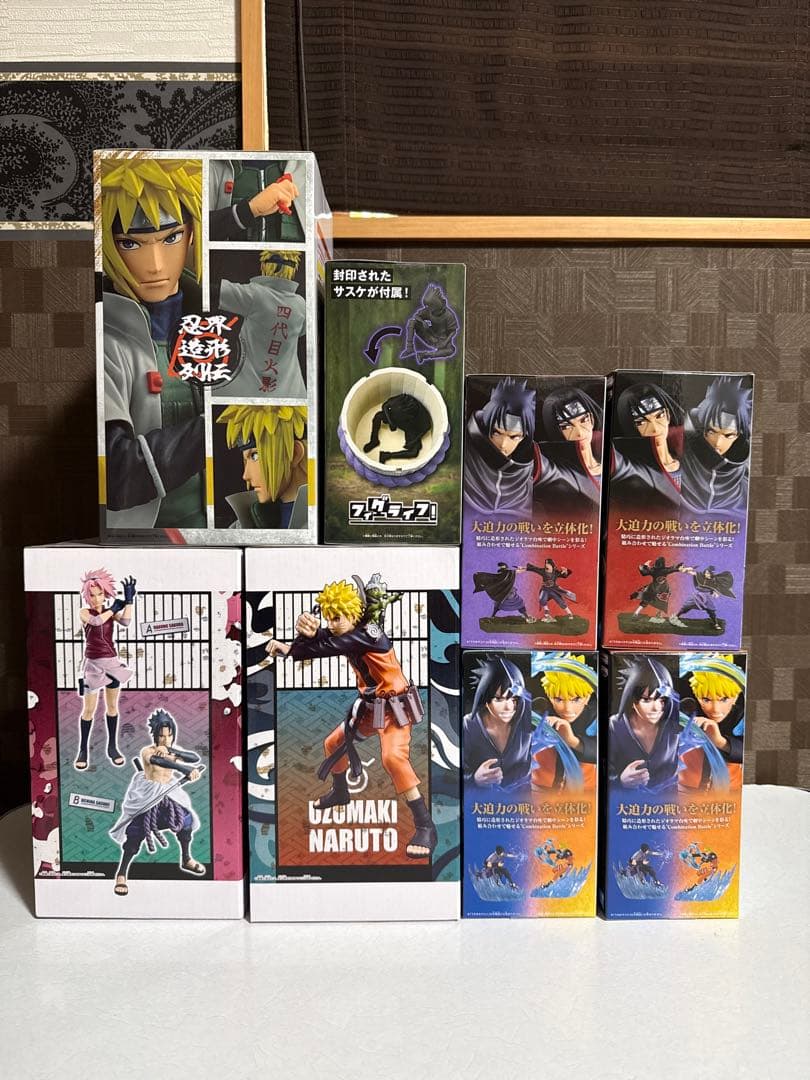 NARUTO-ナルト- フィギュア 8点(ナルト　サスケ　イタチ　ミナト　サクラ