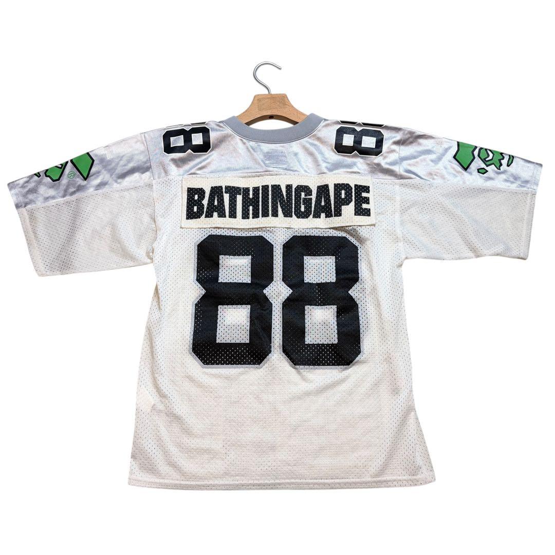 BAPE ベイシングエイプ フットボール シャツ ジャージ Tシャツ メッシュ