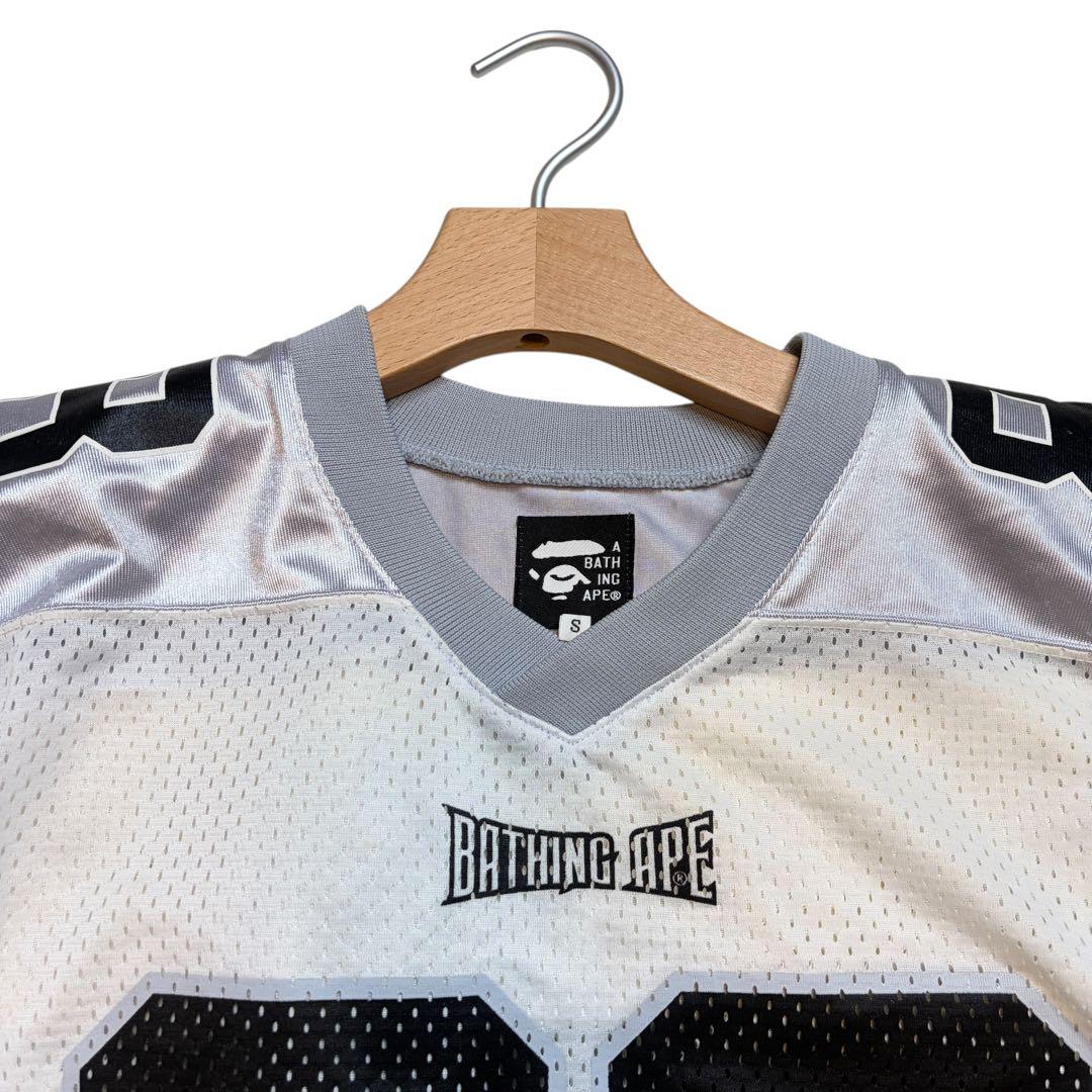 BAPE ベイシングエイプ フットボール シャツ ジャージ Tシャツ メッシュ