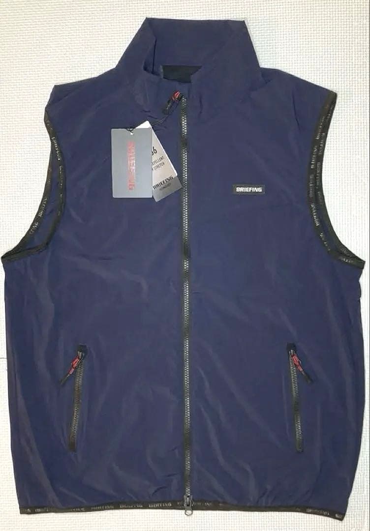 BRIEFING GOLF MS WIND VEST（NAVY／L）