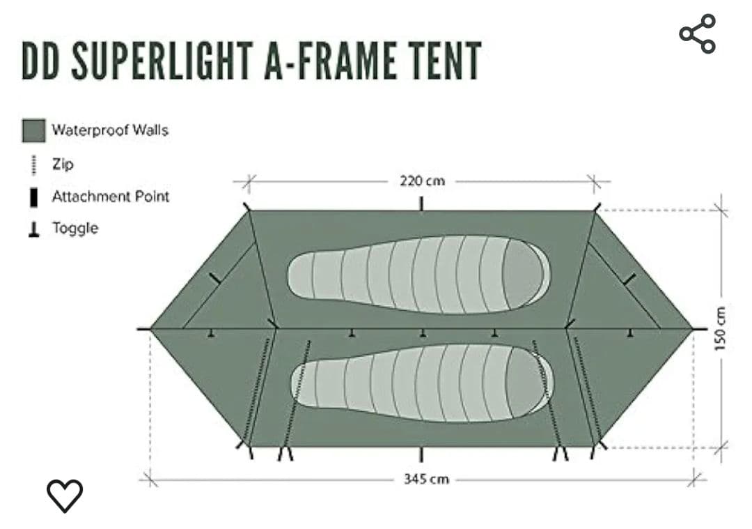 【DD】Aフレームテント　スーパーライト
