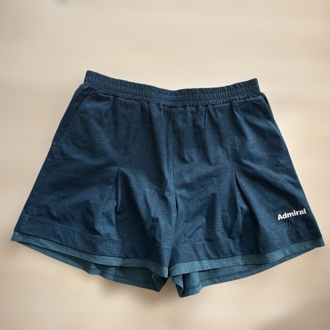 アドミラル セットアップ グリーン キルト柄 キュロット テニスウェア LL