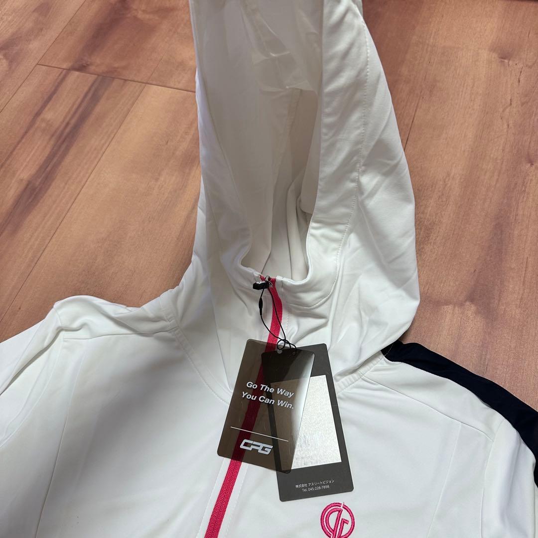 cpggolf フード付き　UVカット　長袖　パーカー　ハーフジップ　指穴　春夏