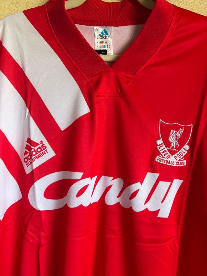Liverpool リバプールFC adidas ジャージ 赤 91/92