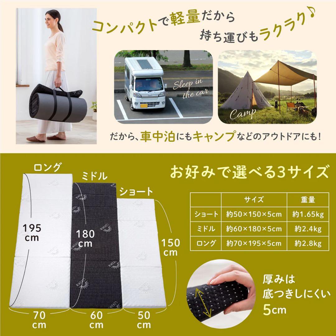 【未使用・美品】GOKUMIN goroneマット ロングサイズ　ブラック