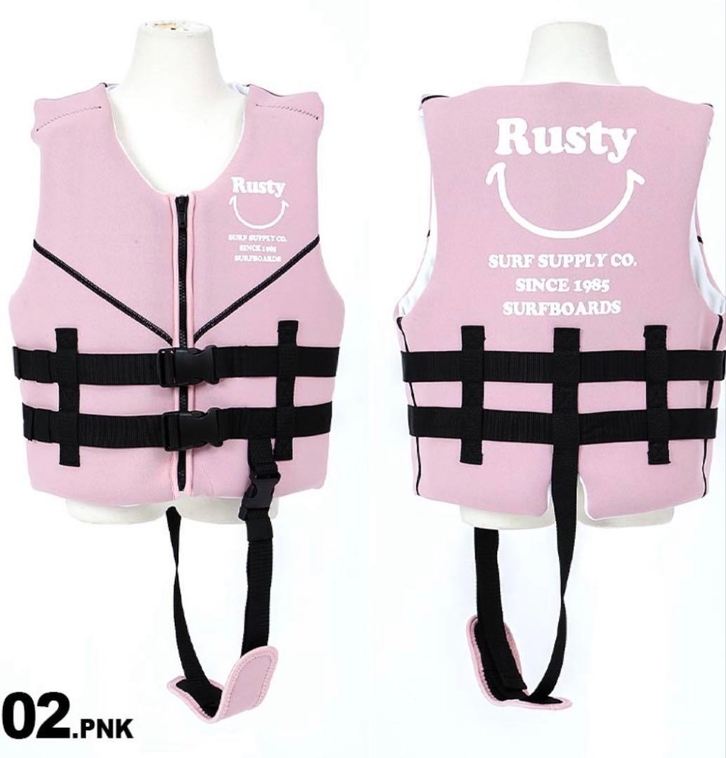 RUSTY ライフジャケット　キッズLサイズ140センチ
