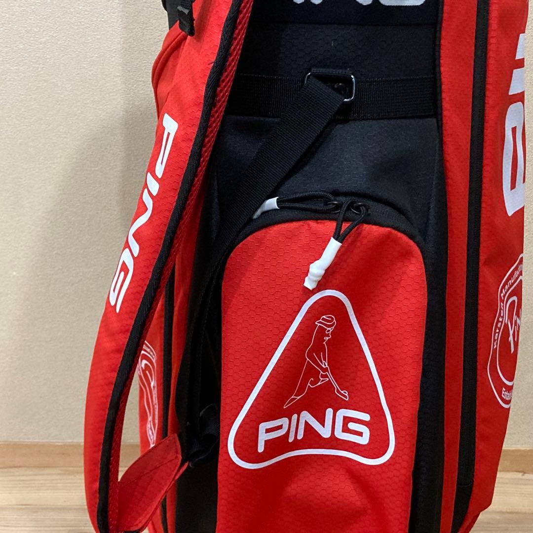 PING キャディバッグ レッド