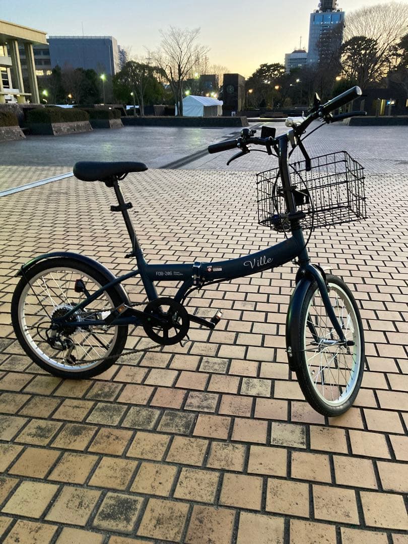 折りたたみ自転車 6段ギア　美品
