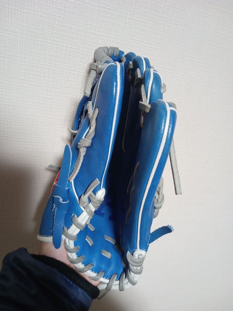Rawlings 軟式グローブ 青 LAロゴ　大人用　内野用