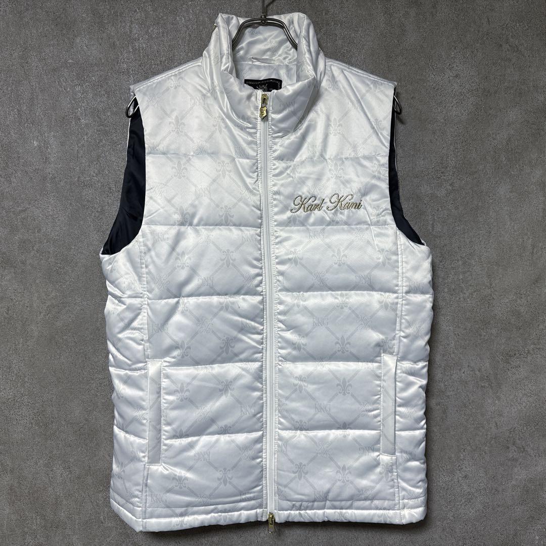 Karl Kani GOLF カールカナイゴルフ 総柄 中綿 ベスト ジャケット
